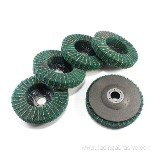 green scouring pad non woven abrasive flap wheel